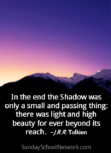 in the end, the shadow was only a small and passing thing